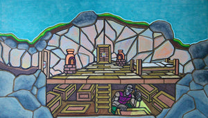 "Secret Cavern Loot Room: Rust" Original Painting