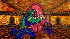 "Dark and Darker Rogue Going Deeper" Original Painting