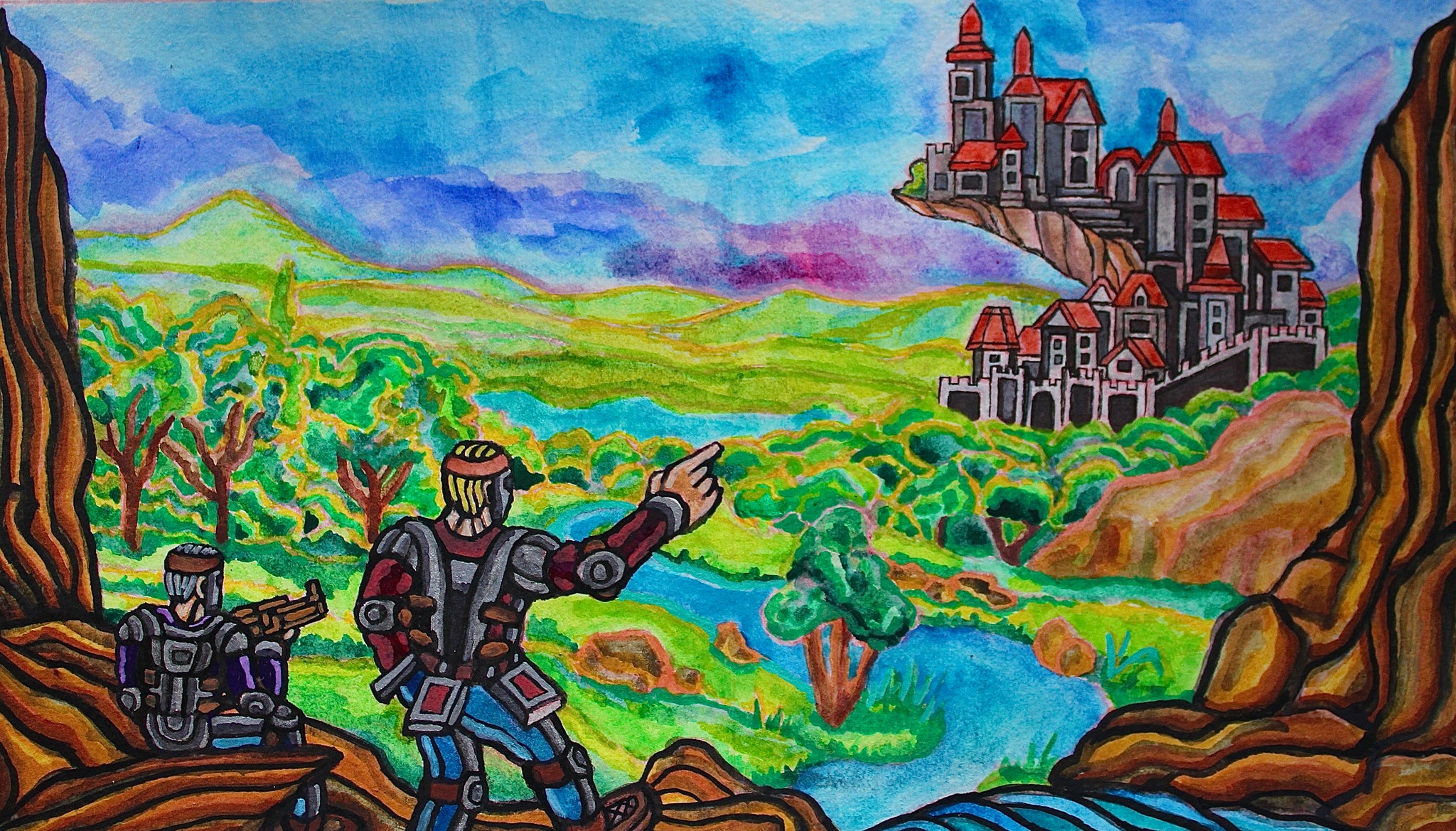 "Distant Castle Valley: Rust" Original Painting
