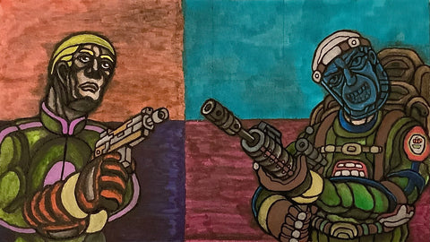 "From Scav to Chad Gear Upgrade: Escape from Tarkov" Original Painting