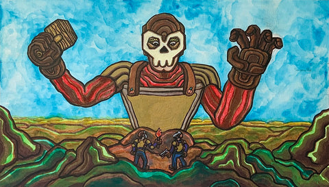 "Omnipresent Grief: Rust" Original Painting