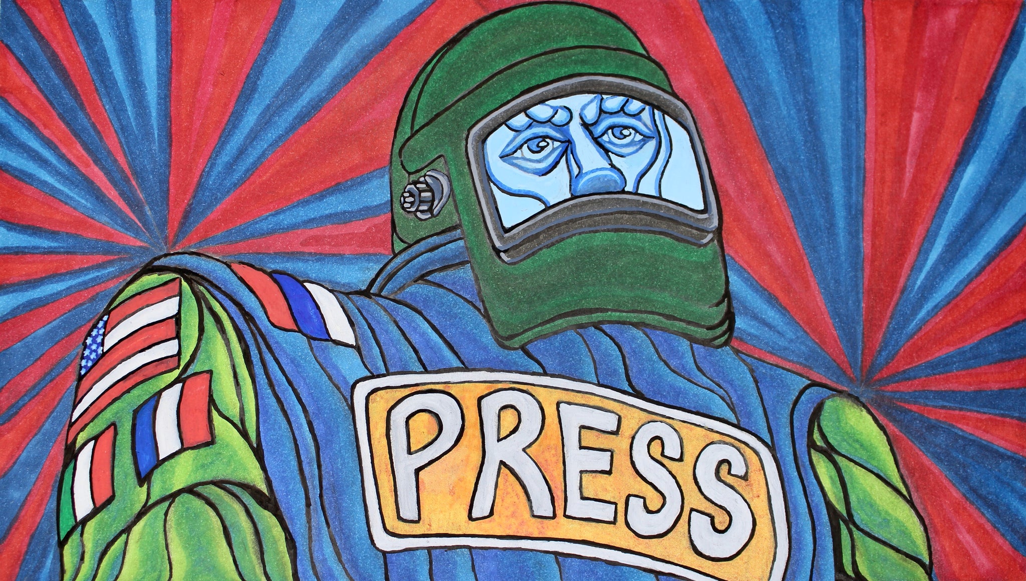 "Press Heavy Armor" Original Painting